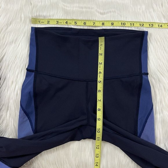 Lululemon Women's Size 6 Midnight Navy Gatsby Blue Colour Me Ombre Crop Leggings - Picture 3 of 8